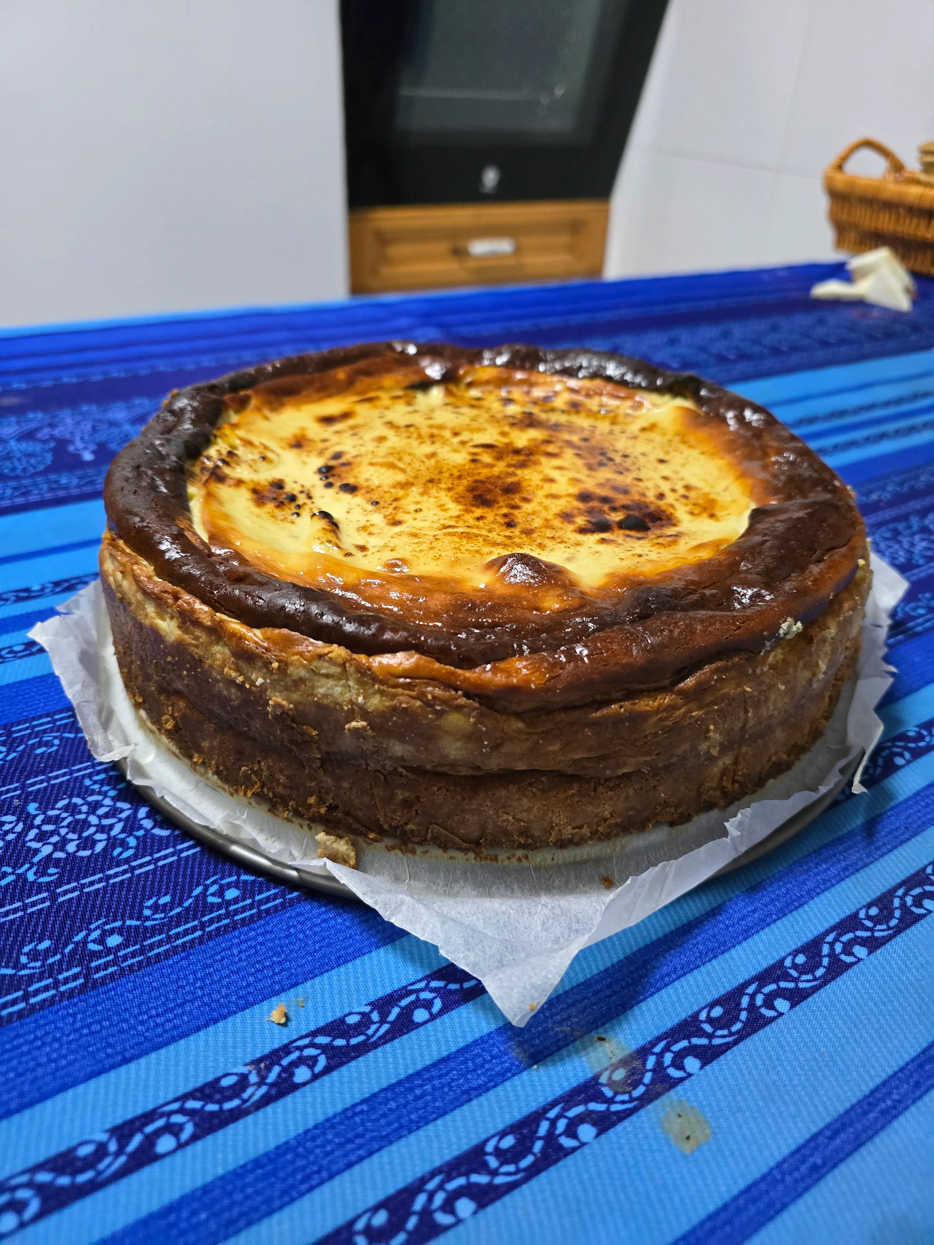 Tarta de queso de pistacho 